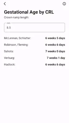 Obstetric Calculator android App screenshot 2