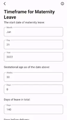 Obstetric Calculator android App screenshot 3