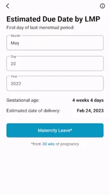 Obstetric Calculator android App screenshot 5