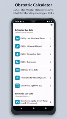 Obstetric Calculator android App screenshot 6